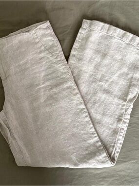 reformation low rise linen pants